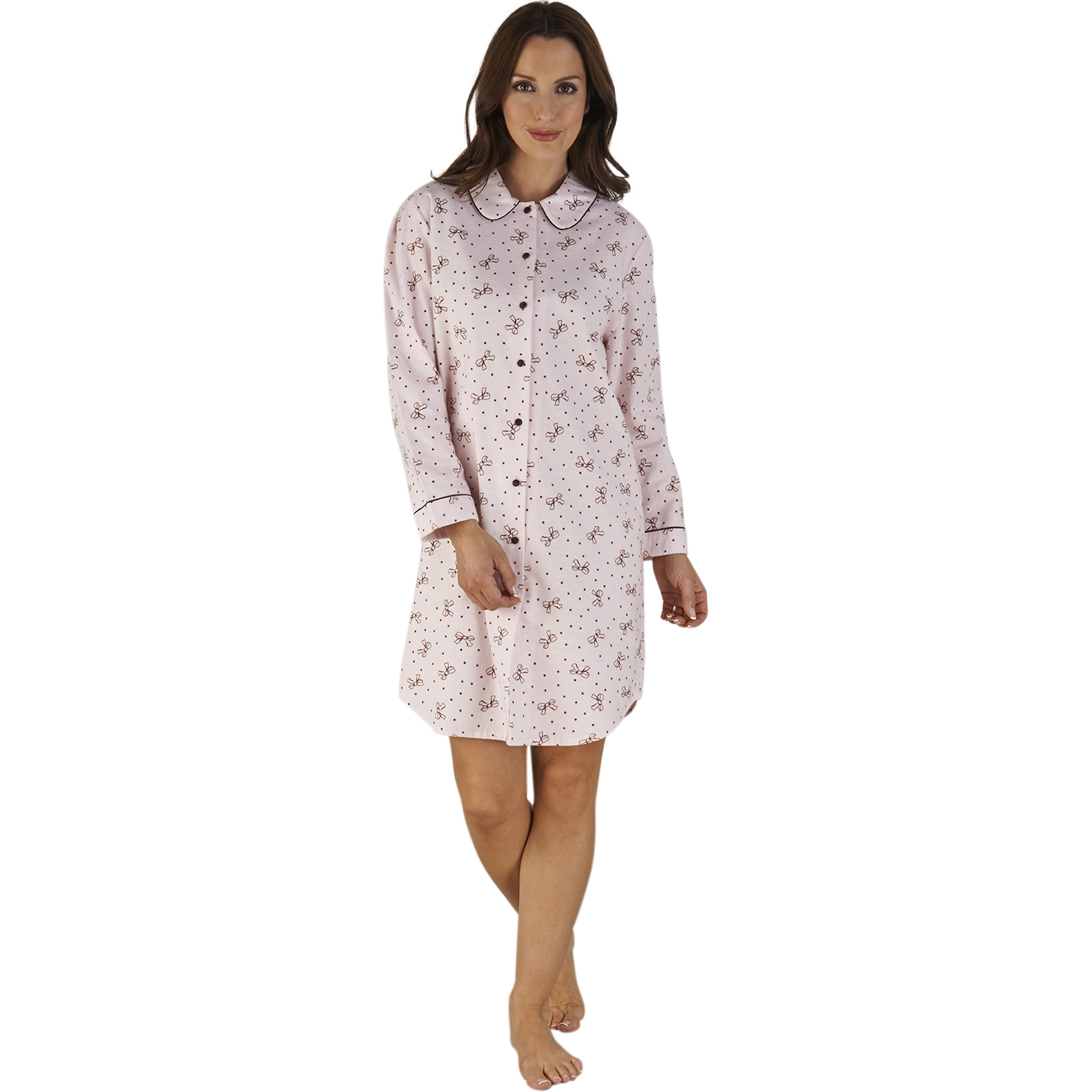 brushed cotton nightshirt womens