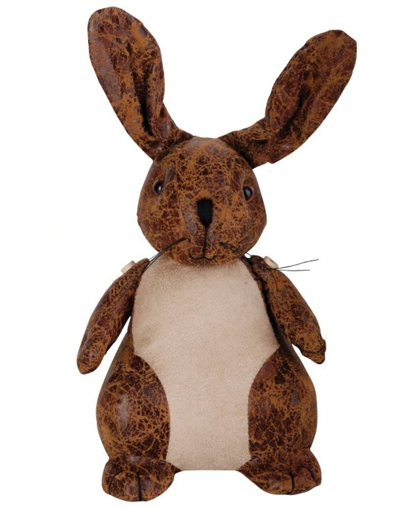 Faux Leather Suede Animal Doorstop Heavy Door Stopper Elephant Rabbit