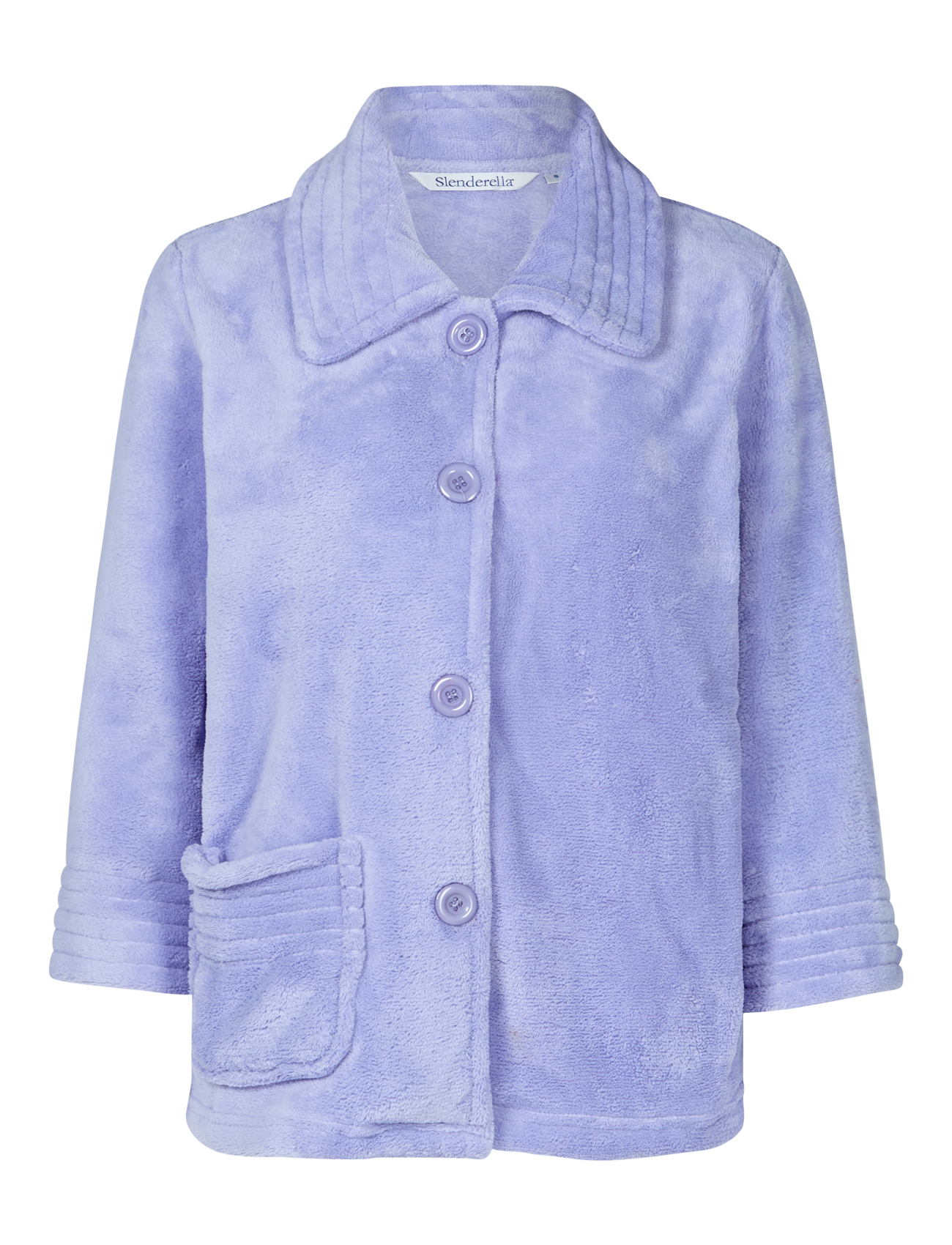 Bed Jacket Womens Button Up Soft Fleecy Ribbed Detail House Coat Small XXL eBay