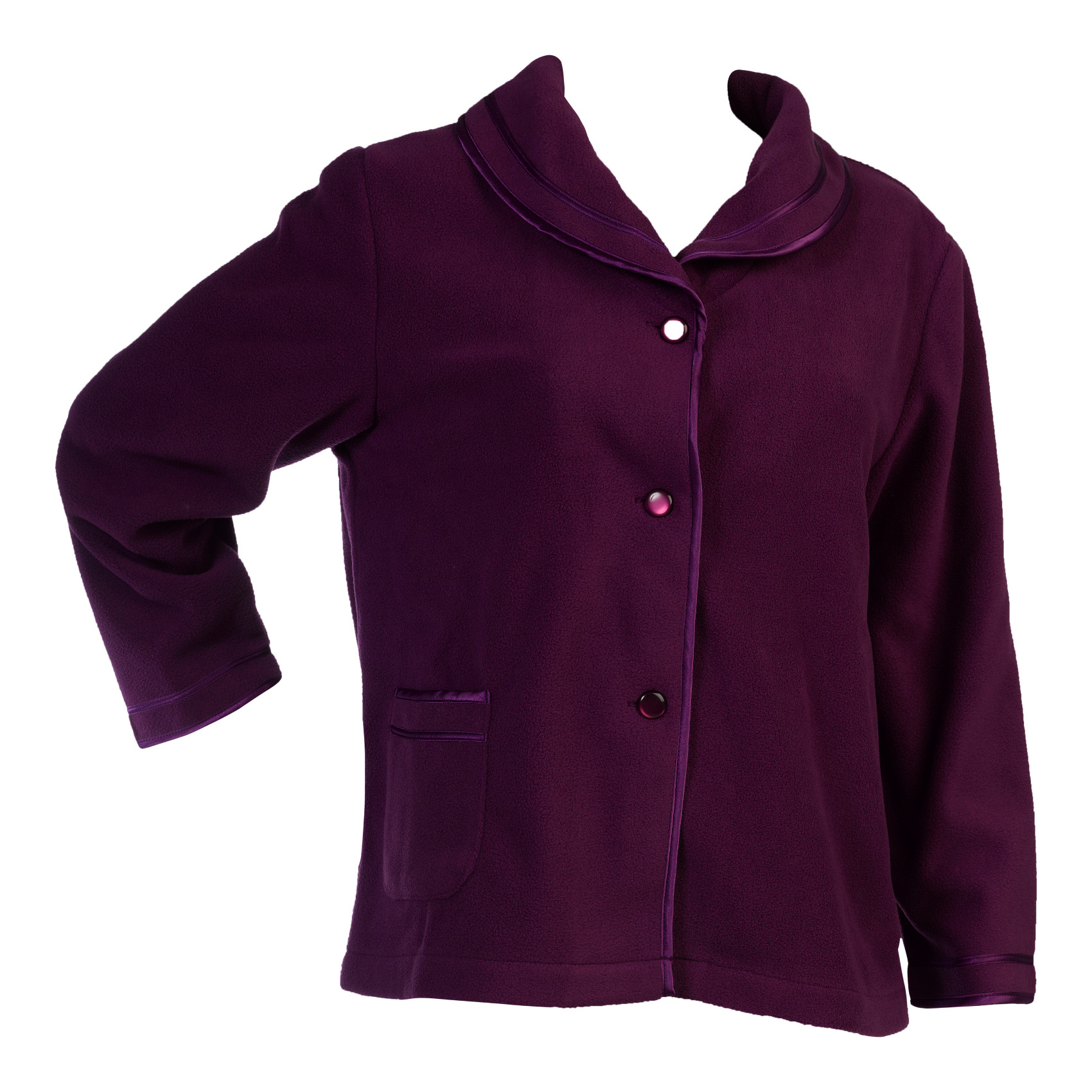 Slenderella Womens Bed Jacket or Dressing Gown Anti Pill Polar Fleece