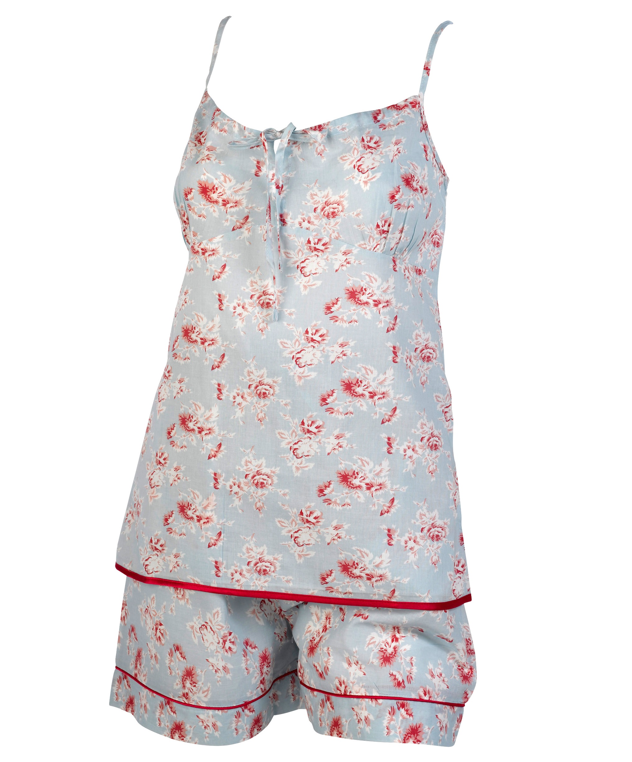 Pyjamas Set Womens Combed Cotton Vintage Flower Cami And Shorts Lightweight Pjs Ebay