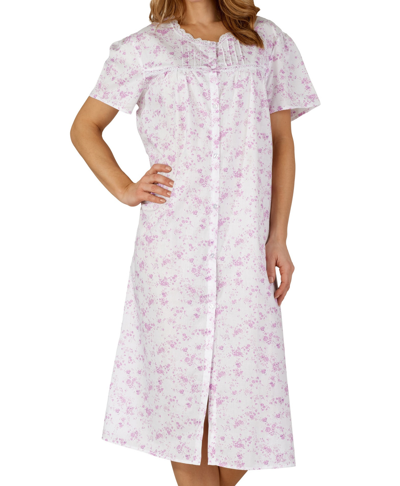 button down cotton nightie