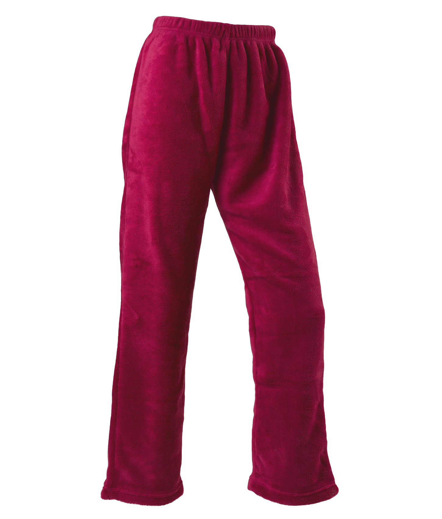 Lounge Pants Womens Soft Thick Coral Fleece Plain PJ Trouser Bottoms Slenderella