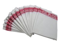 View Item Linen Union Glass Cloths Pack of 12 (White/Red)