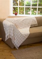 View Item Roma Cotton Throw Double (Cream/Beige)