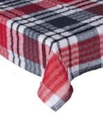 View Item Seersucker Square Tablecloth 36 x 36" (Red/Black)