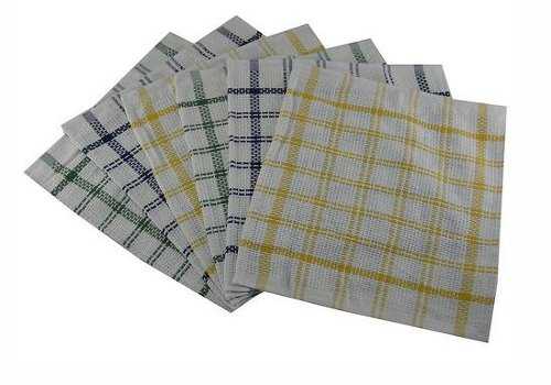 100 Cotton Heavy Duty Dish Cloths Checked Bar Bistro Tea Towels 12 100 Cotton Heavy Duty Dish Cloths Checked Bar
