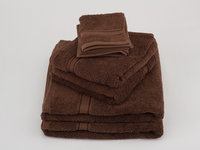 View Item Face Cloth Bathroom Flannel - Plain Dye Cotton (Chocolate Brown)