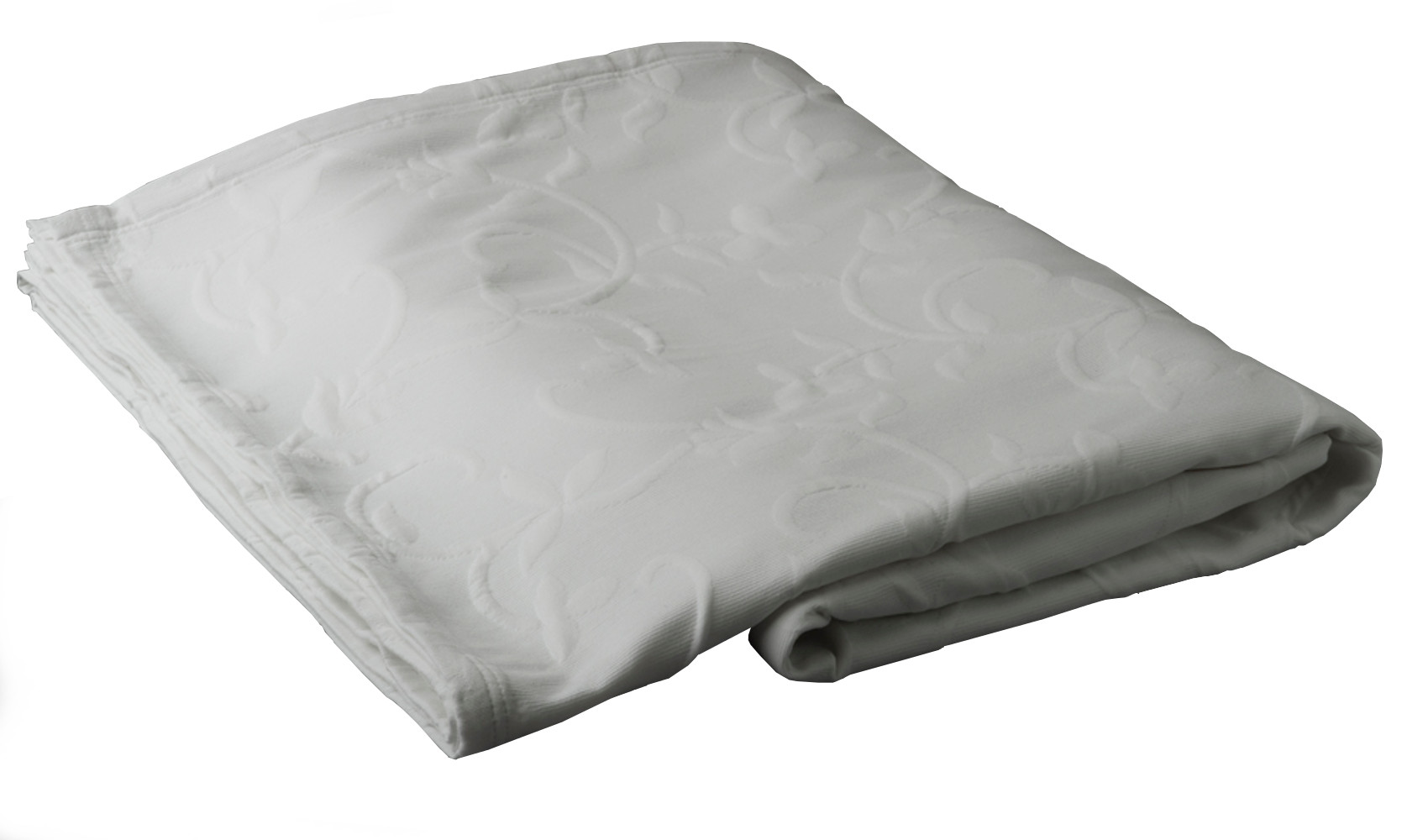 Hotel Quality Cotton Mix Bedspread Heavyweight Floral Jacquard Bed