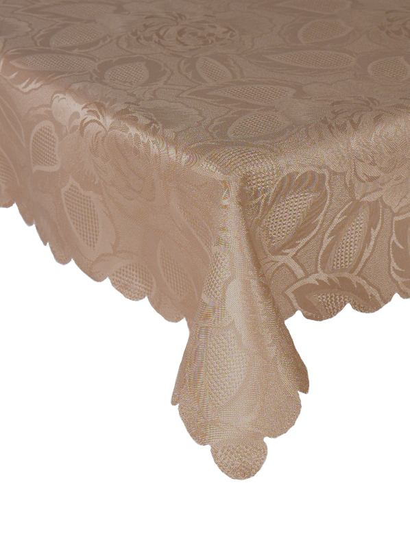 Traditional Floral Tablecloth Luxury Damask Rose Table Linen Round