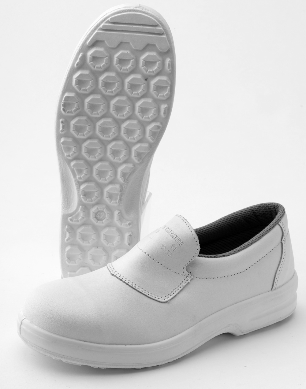 White Chefs Shoes Slip On Catering Safety Work Mules 7