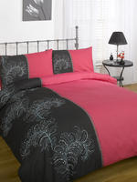Pageant Duvet Cover Set - Black Pink Quilt Cover Set