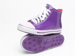 Dinger Boots Baseball Style Wellingtons - Funky Wellies Low (Purple)