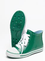 Dinger Boots Baseball Style Wellingtons - Funky Wellies Low (Green)