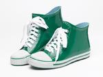 Dinger Boots Baseball Style Wellingtons - Funky Wellies Low (Green)