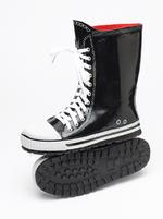 Dinger Boots Baseball Style Wellingtons - Festival Wellies (Black)