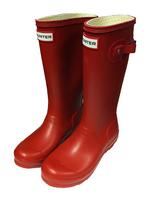 Hunter Wellington Boots Junior Sizes (Red)
