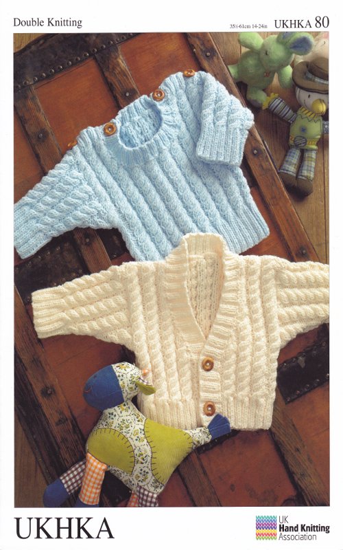 Double Knitting Pattern Baby Long Sleeve Cardigan Sweater ...