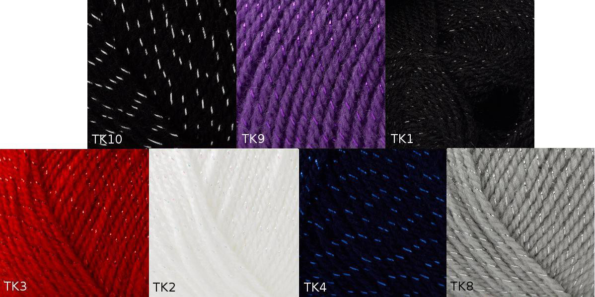 Twinkle DK Double Knitting Wool 100g Glitter Sparkle Fashion Yarn James