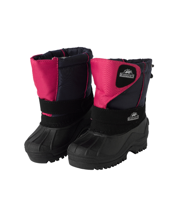 Kids Winter Snow Muck Boots Childrens Fleece Lined Velcro Outdoor Apres Ski Shoe eBay
