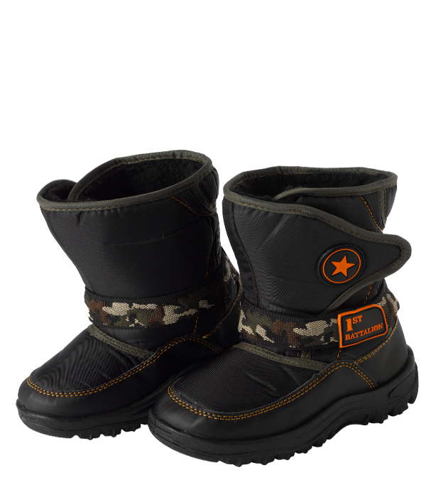 Kids Winter Snow Muck Boots Childrens Fleece Lined Velcro Outdoor Apres Ski Shoe eBay