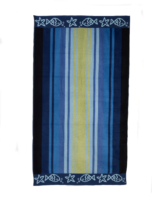 100% Egyptian Cotton Beach Towels Bright Bath Sheets Swimming Holiday Leisure - Picture 3 of 3