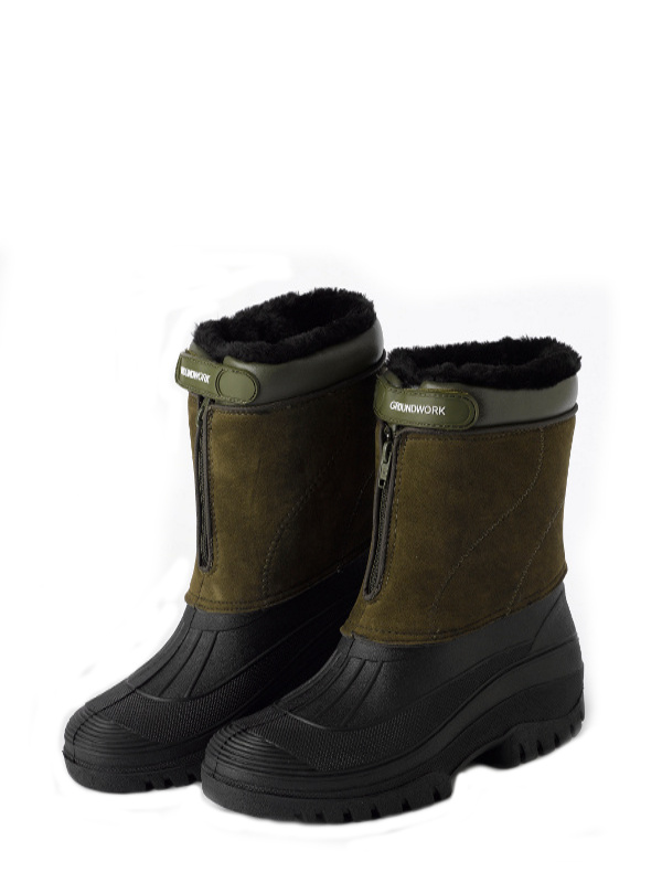 Stable Yard Ladies Muck Boots Fleece Lined Zip Up Girls Outdoor Riding