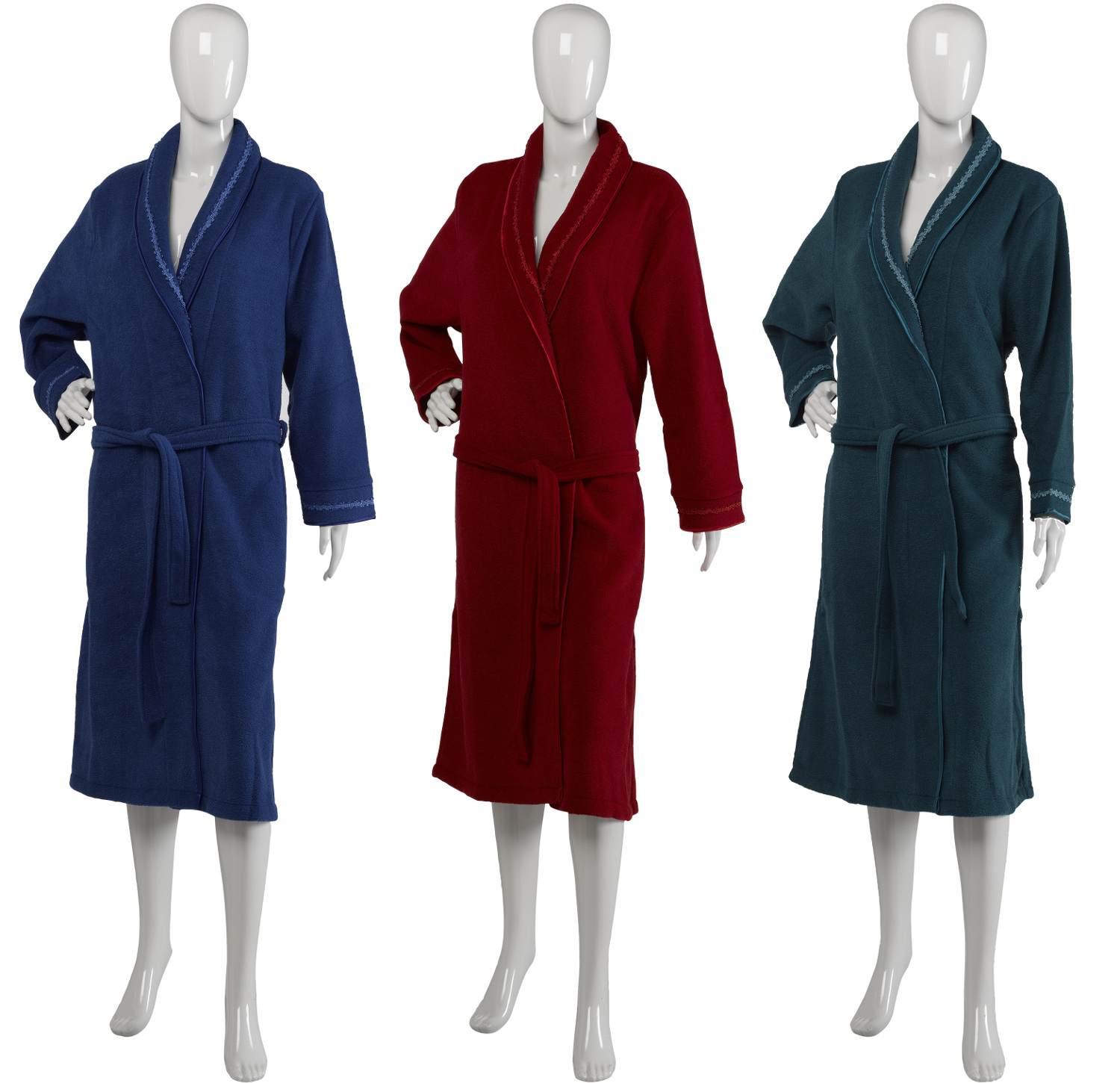 bademantel damen knielang