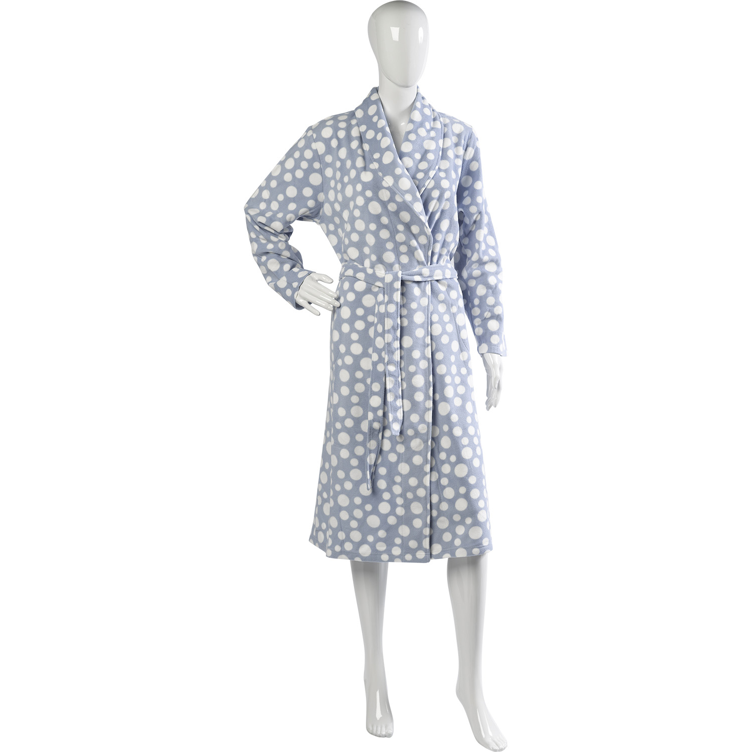 bademantel damen mit punkten