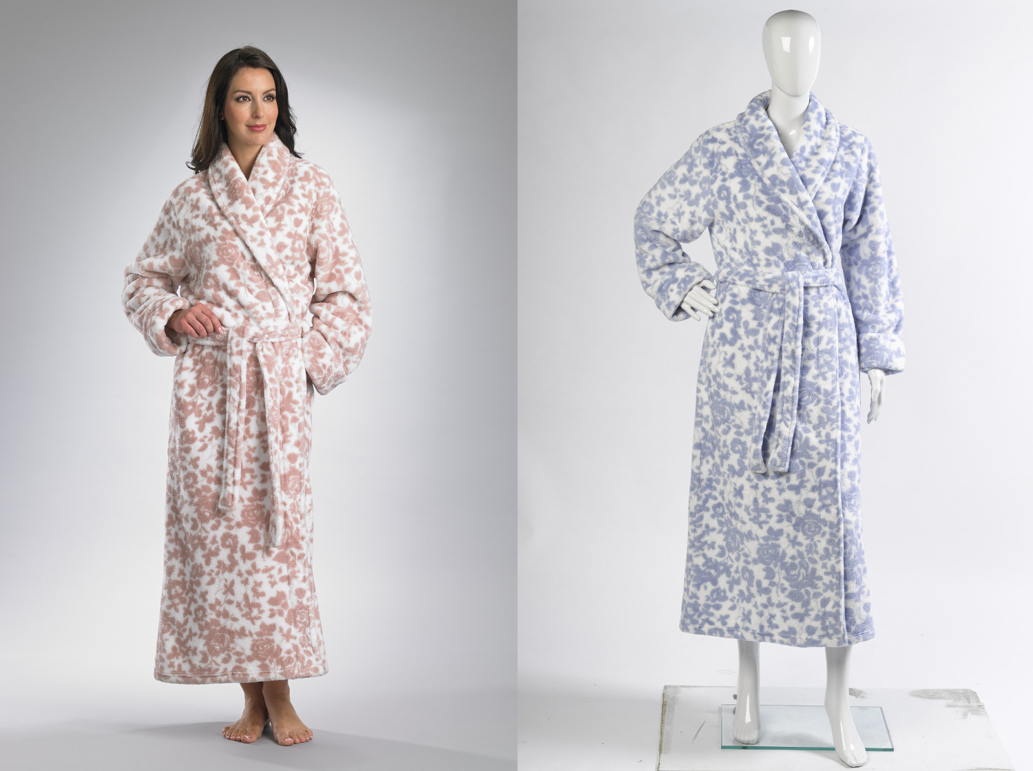 bademantel damen mit blumen