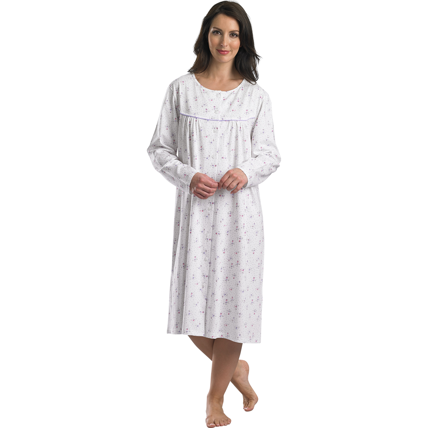 womens long sleeved nightdress