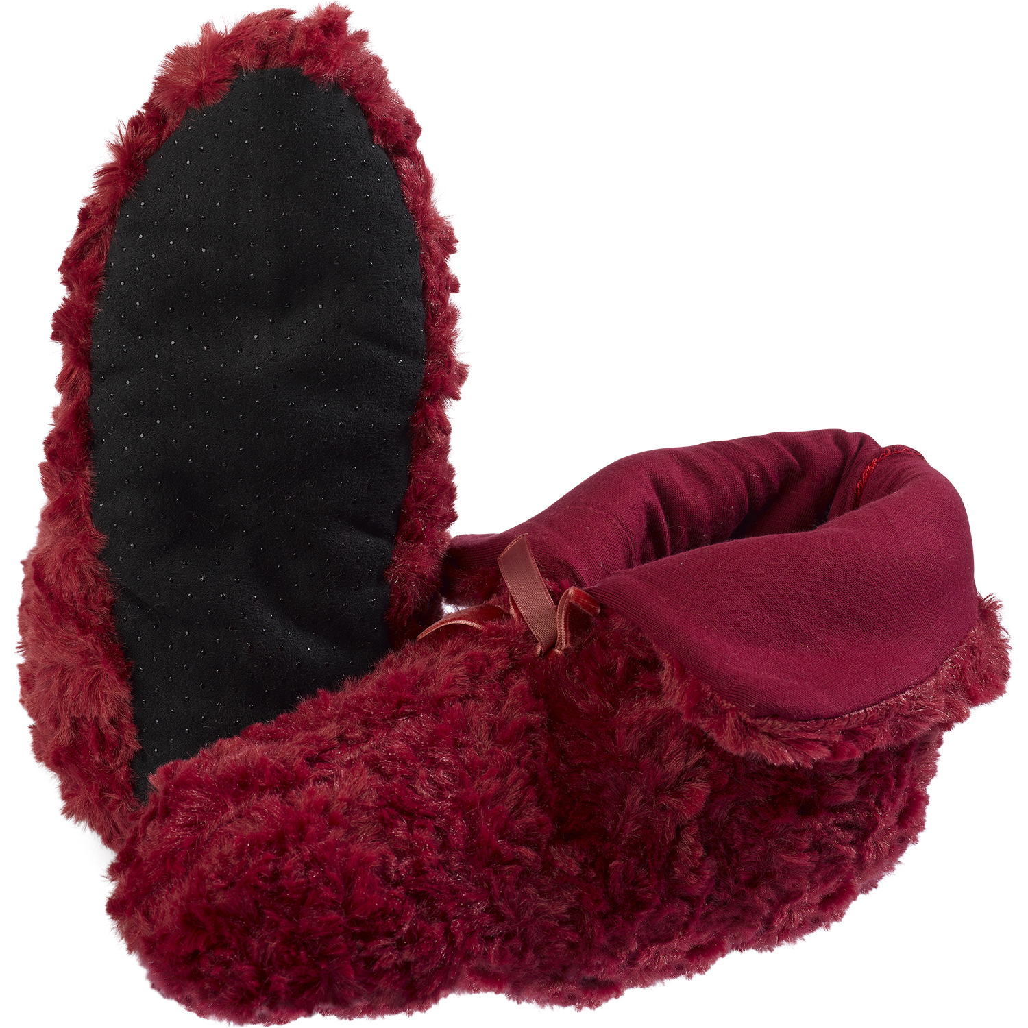 girls faux fur slippers