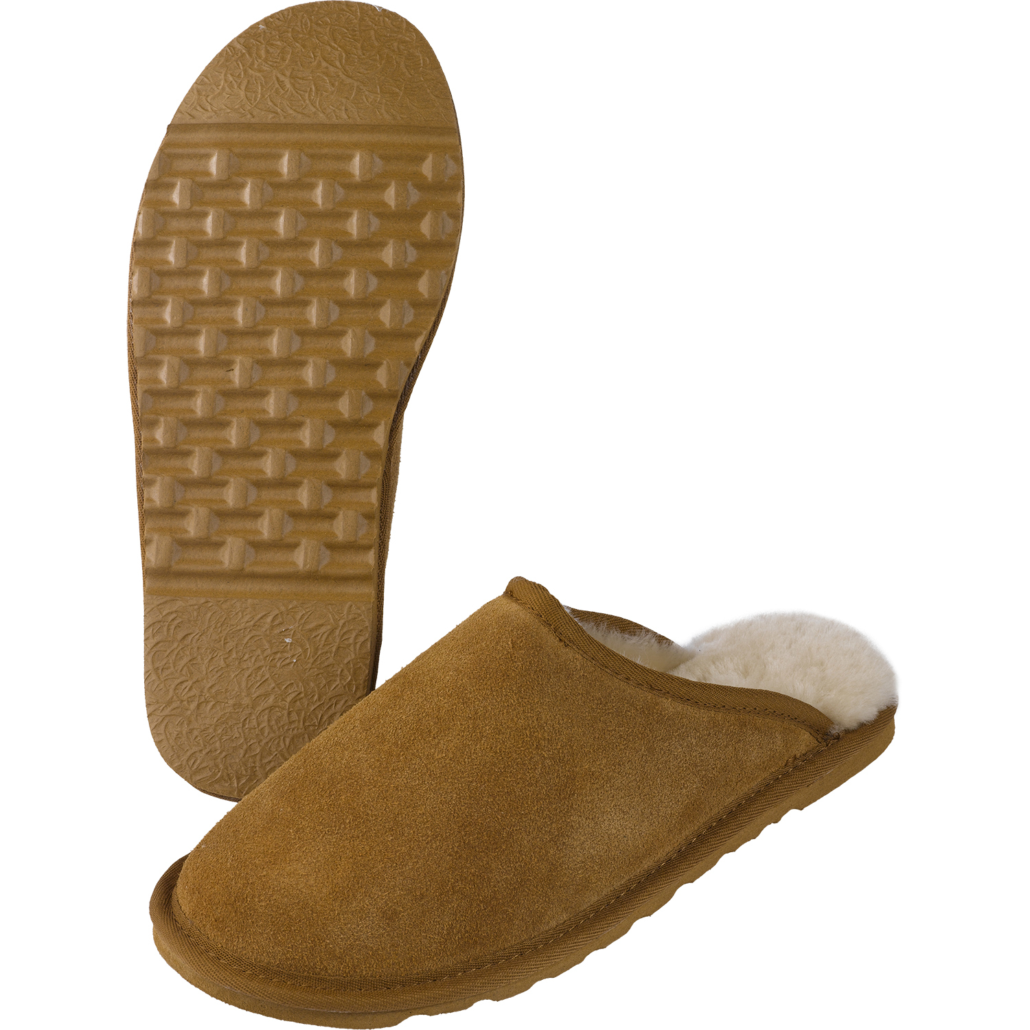 mens wool lined slippers