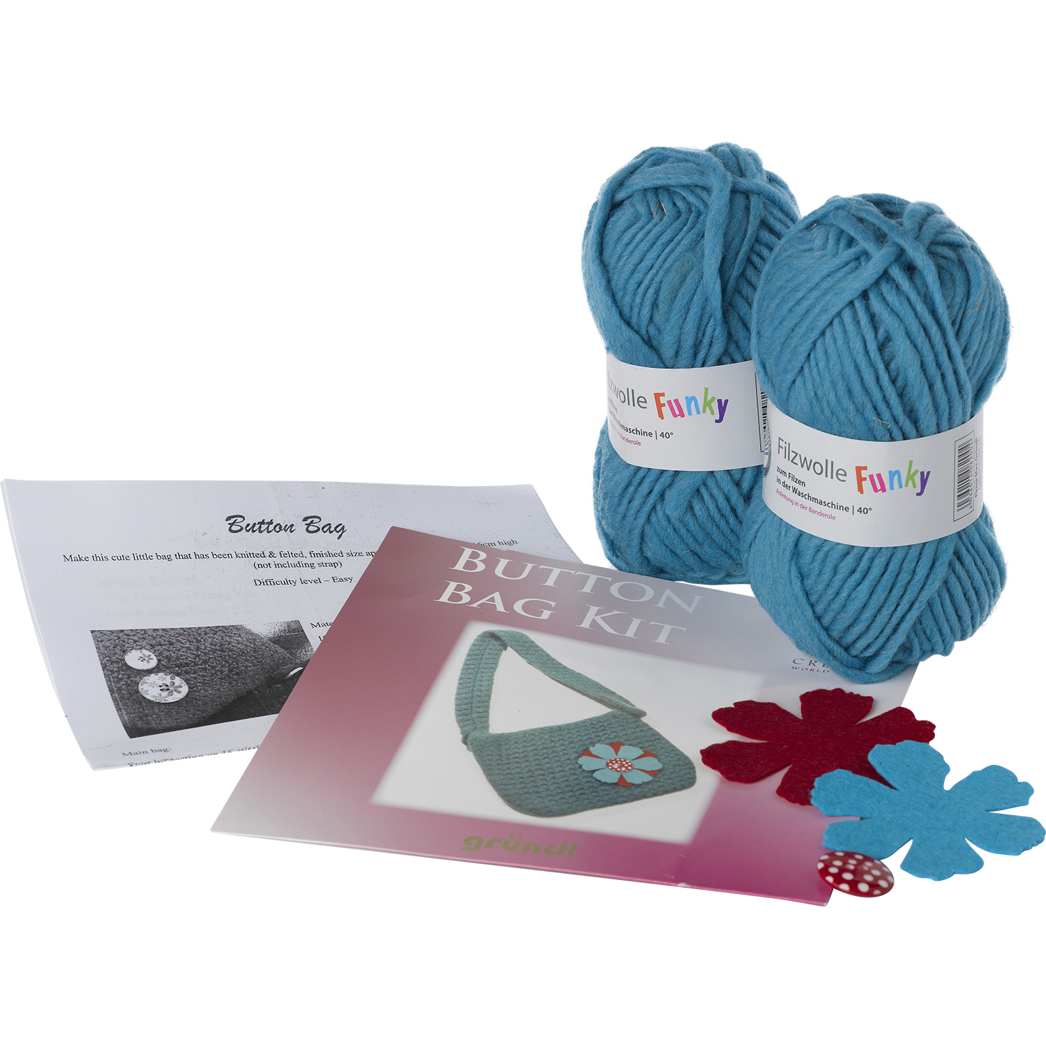 Hobby Craft Handbag Wool Felt Kit Four Seasons Funky Knitting Crochet