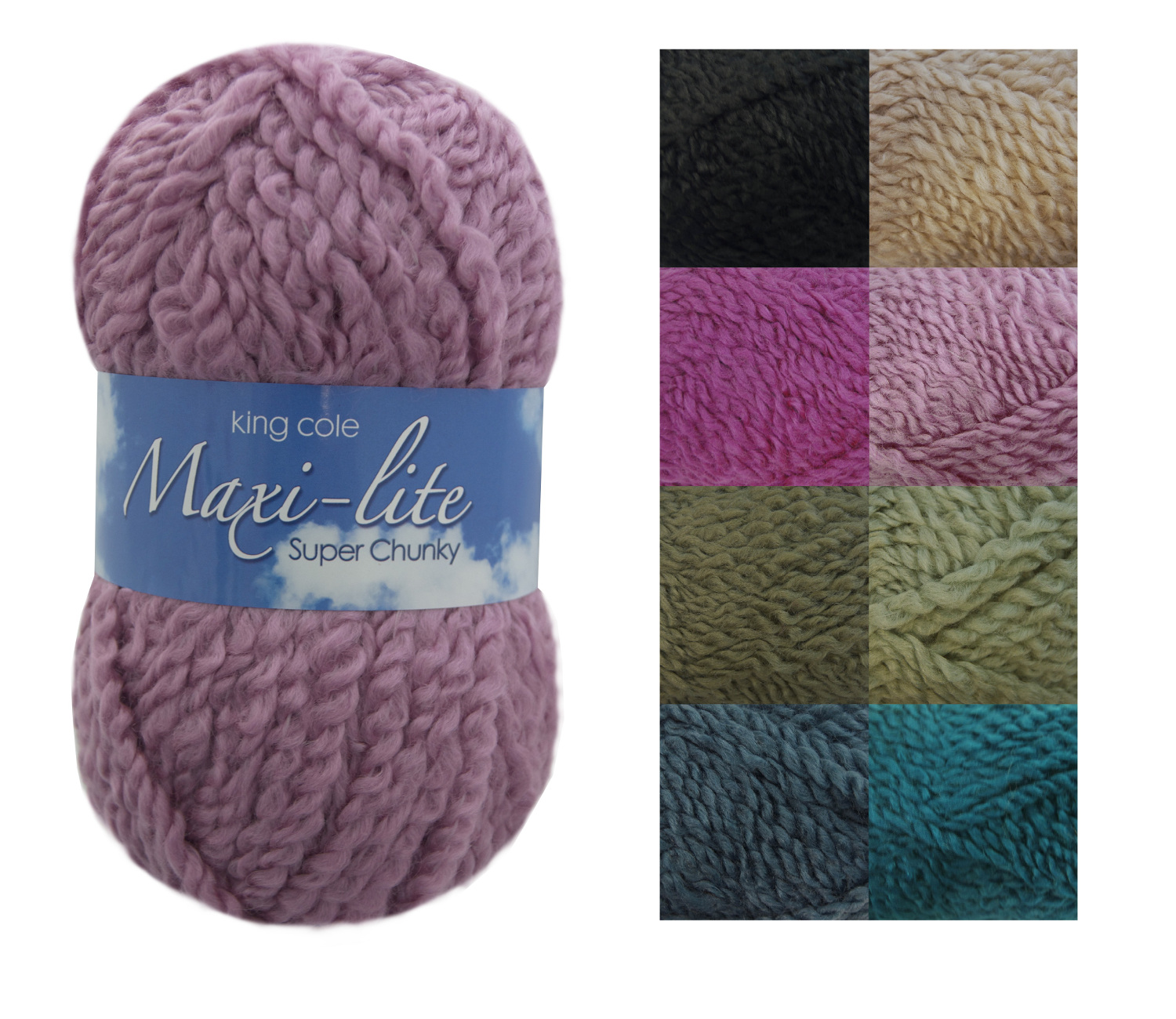 ... 100g Ball Maxi Lite Chunky Knitting Yarn Super Soft Acrylic Wool Knit