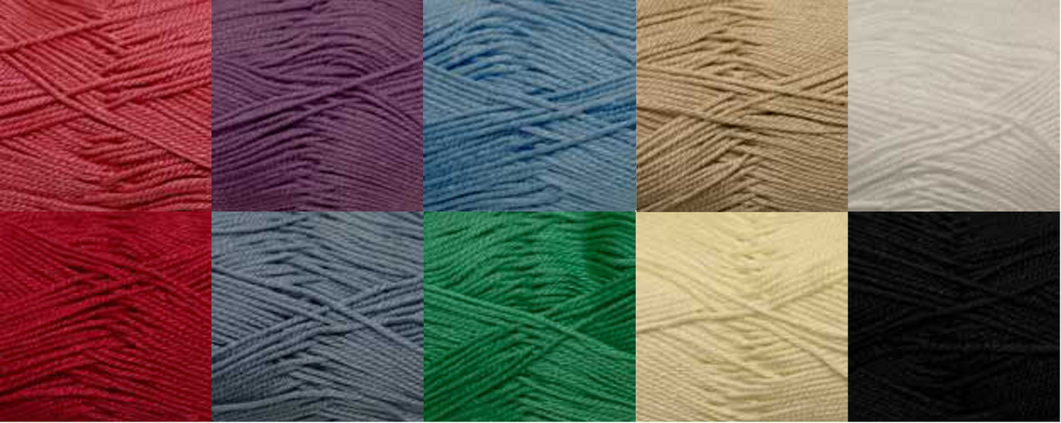 Giza Cotton DK Knitting Yarn King Cole 100 Mercerised Egyptian Double