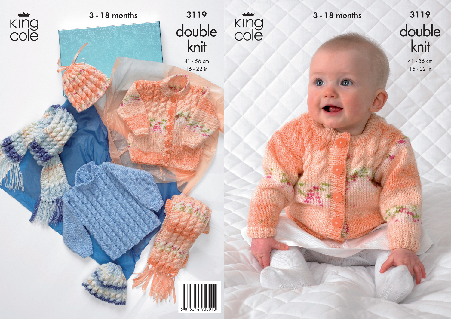 Baby Double Knitting Pattern Splash DK King Cole Cardigan ...