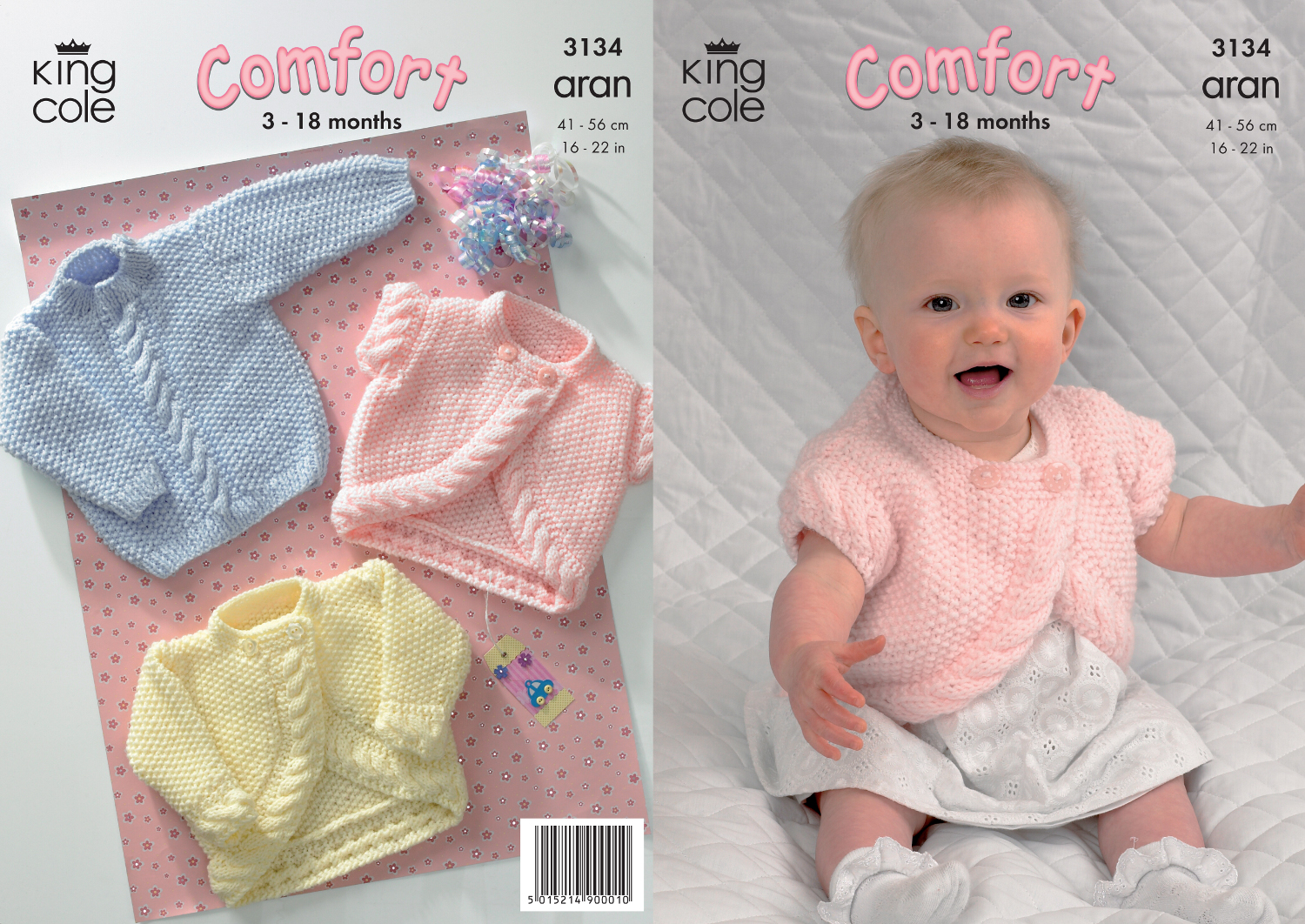 Baby Jacket Bolero Sweater Knitting Pattern King Cole Comfort Aran Knitted 31...