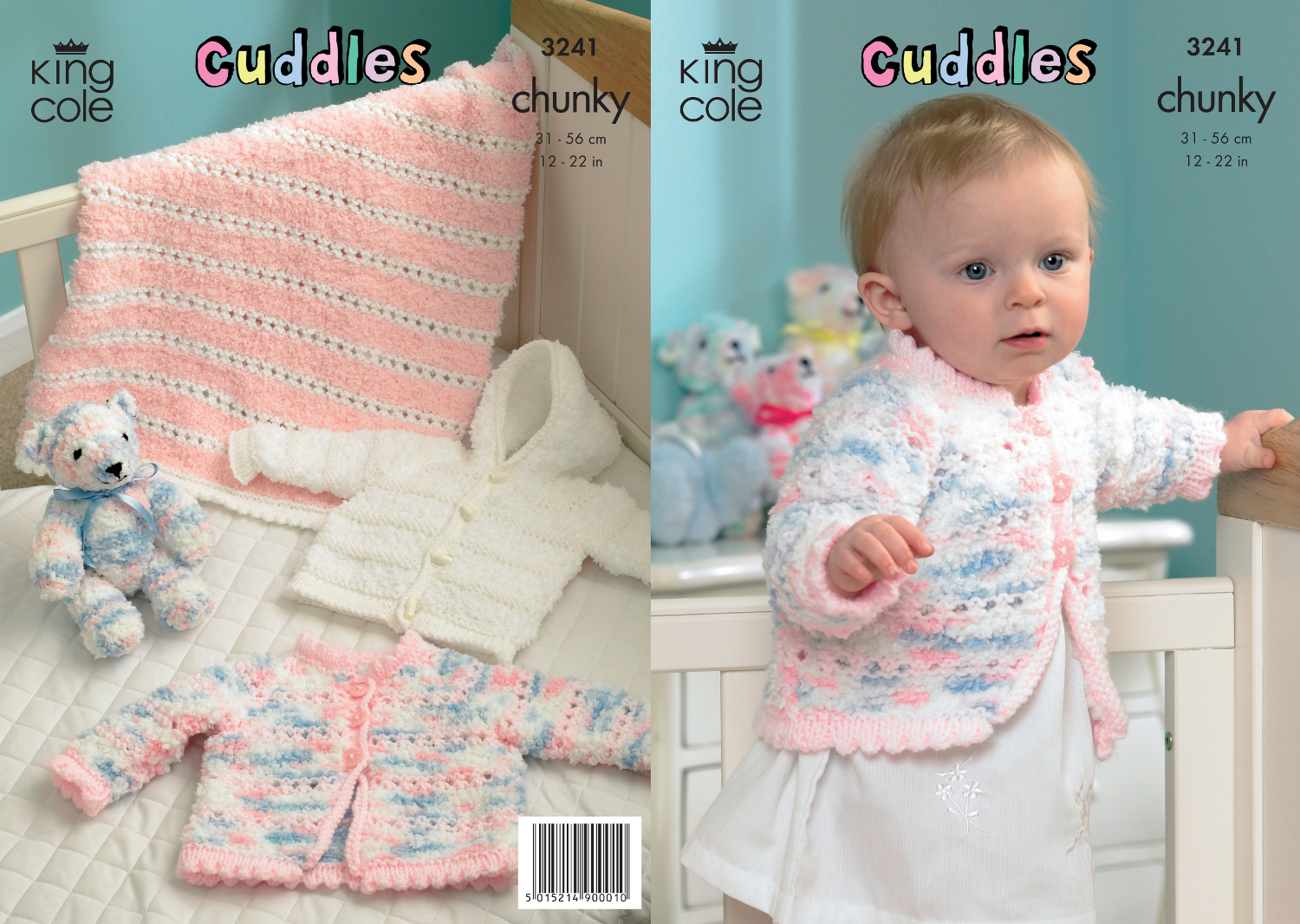 King Cole Cuddles Chunky Knitting Pattern Kids Knitted Pram Cover & Jacke...