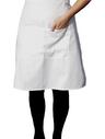 Half Apron With Pocket 22.5" Long (White)
