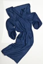 View Item Wearable Fleece Blanket - Blanket Wrap With Sleeves (Navy Blue)