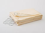 View Item Shower Curtain Waterproof & Weighted With Hooks (Cream)