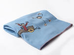 Embroidered Fleece Throw by Helena Springfield - Kid's Blue Blanket