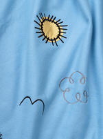 Embroidered Fleece Throw by Helena Springfield - Kid's Blue Blanket