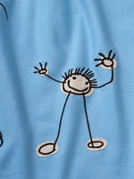 Embroidered Fleece Throw by Helena Springfield - Kid's Blue Blanket