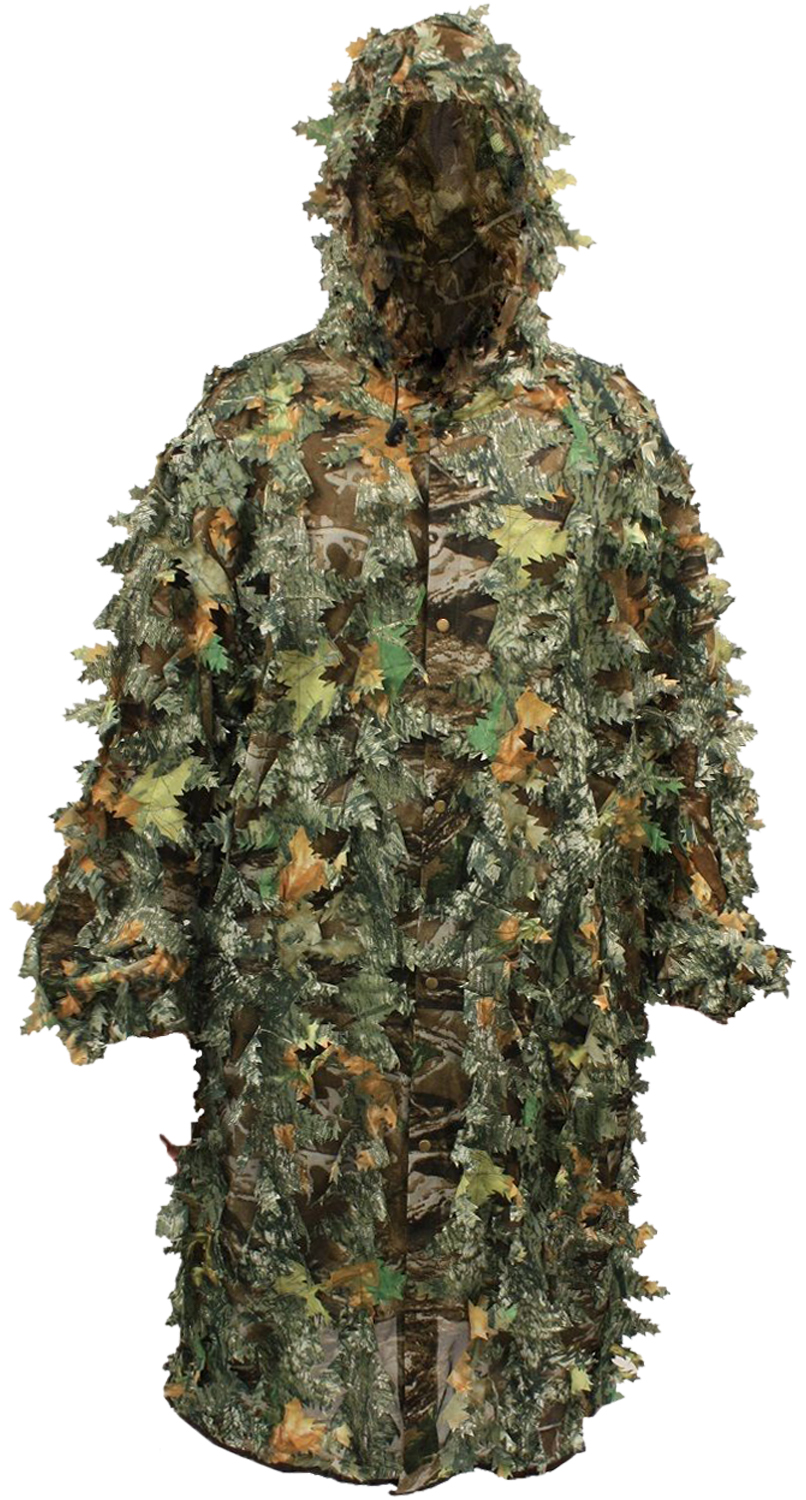 Camouflage 3D Feuille Ghillie Poncho De Chasse Costume Woodland Deer EBay