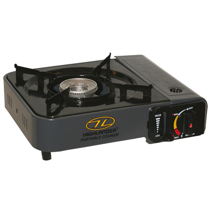 Highlander Portable Outdoor Gas Cooker Camping Stove with Piezo Igniter Butane eBay