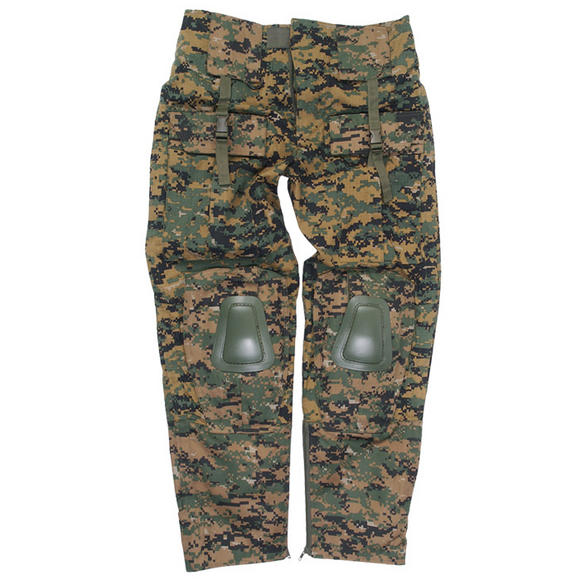 Mil-Tec Warrior Trousers with Knee Pads Digital Woodland