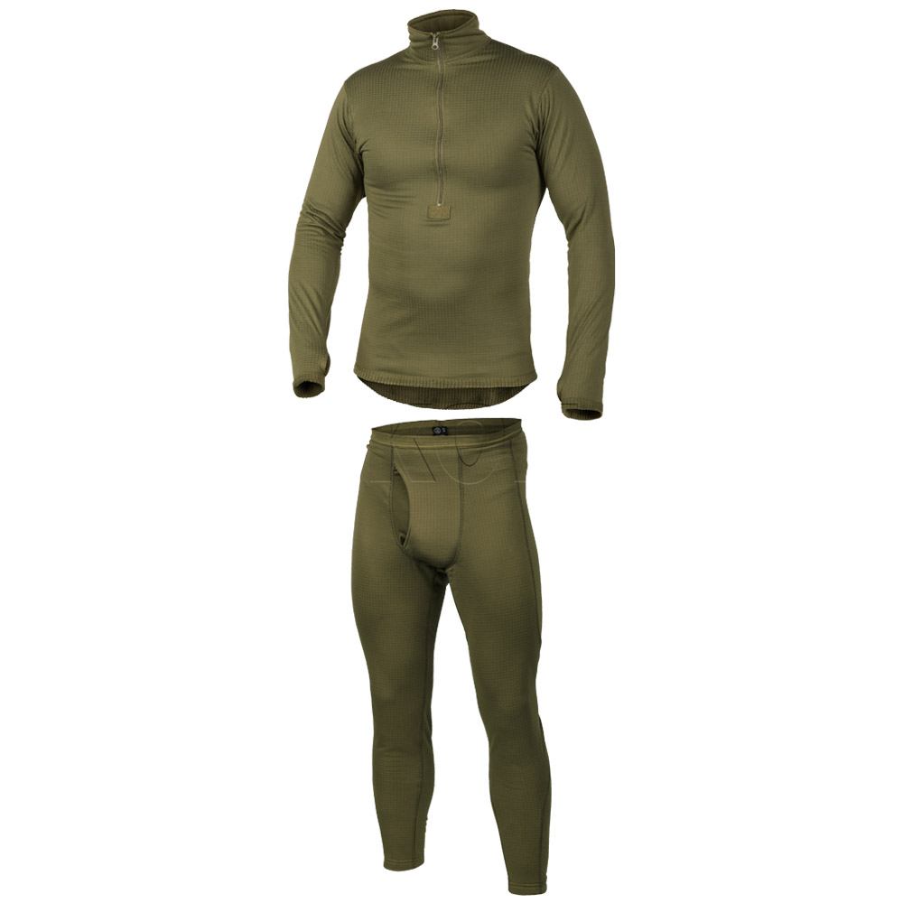 HELIKON MENS ARMY THERMAL UNDERWEAR SET TOP + LONG JOHN BOTTOMS LEVEL 2