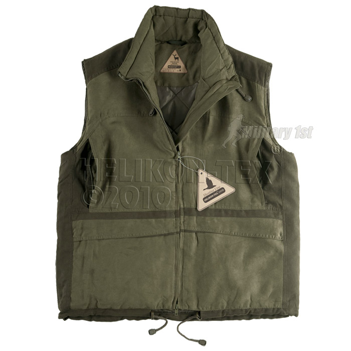 HELIKON DEER HUNTING VEST MENS WARM GILET JACKET FISHING OUTDOOR OLIVE